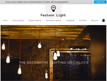 Tablet Screenshot of festoonlighting.com